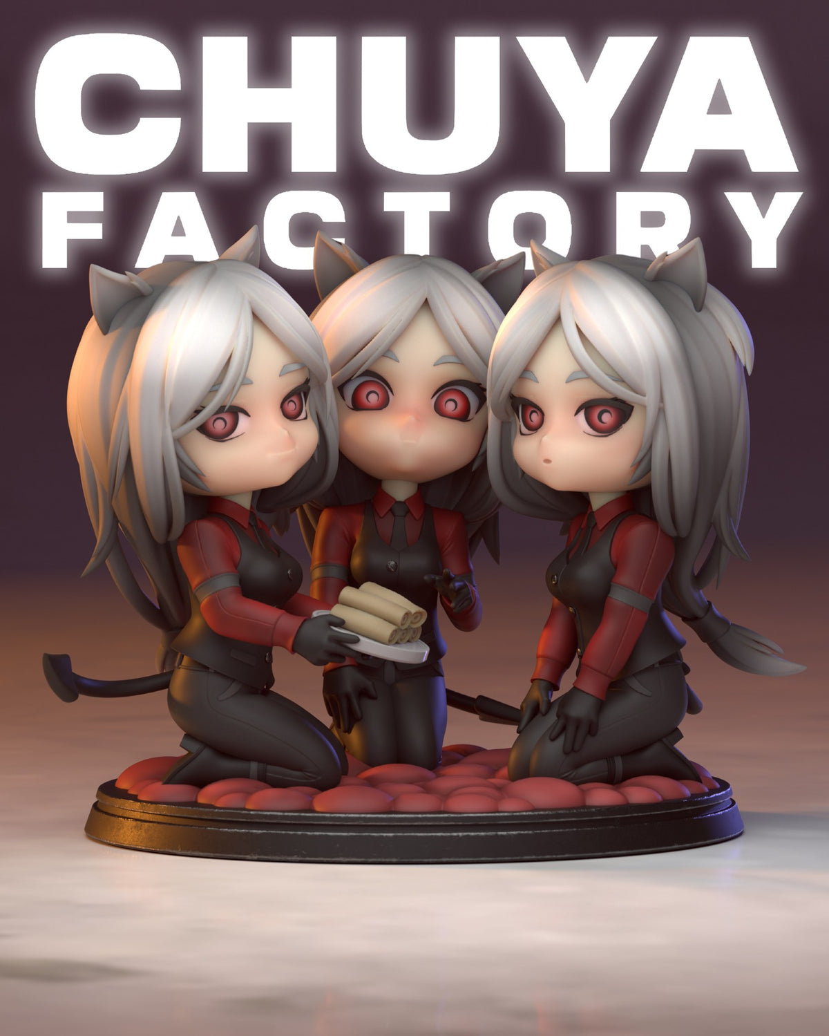 Chibi Cerberus resin figure