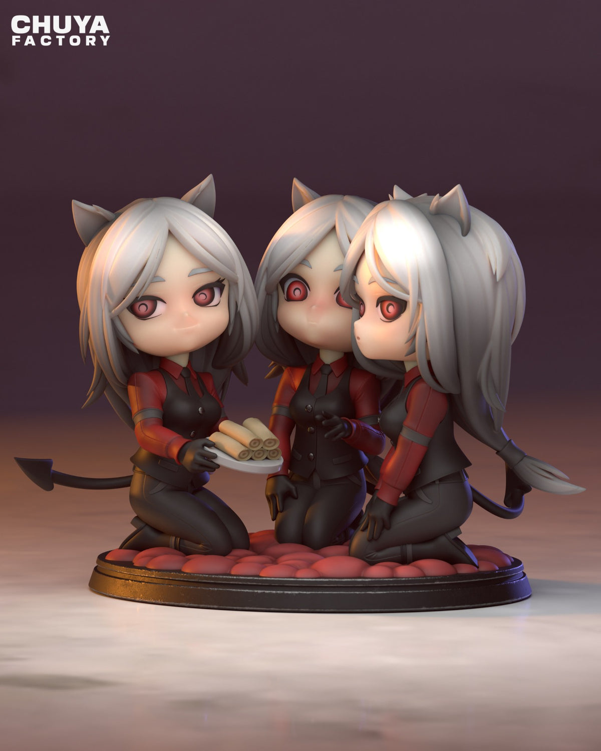 Chibi Cerberus resin figure