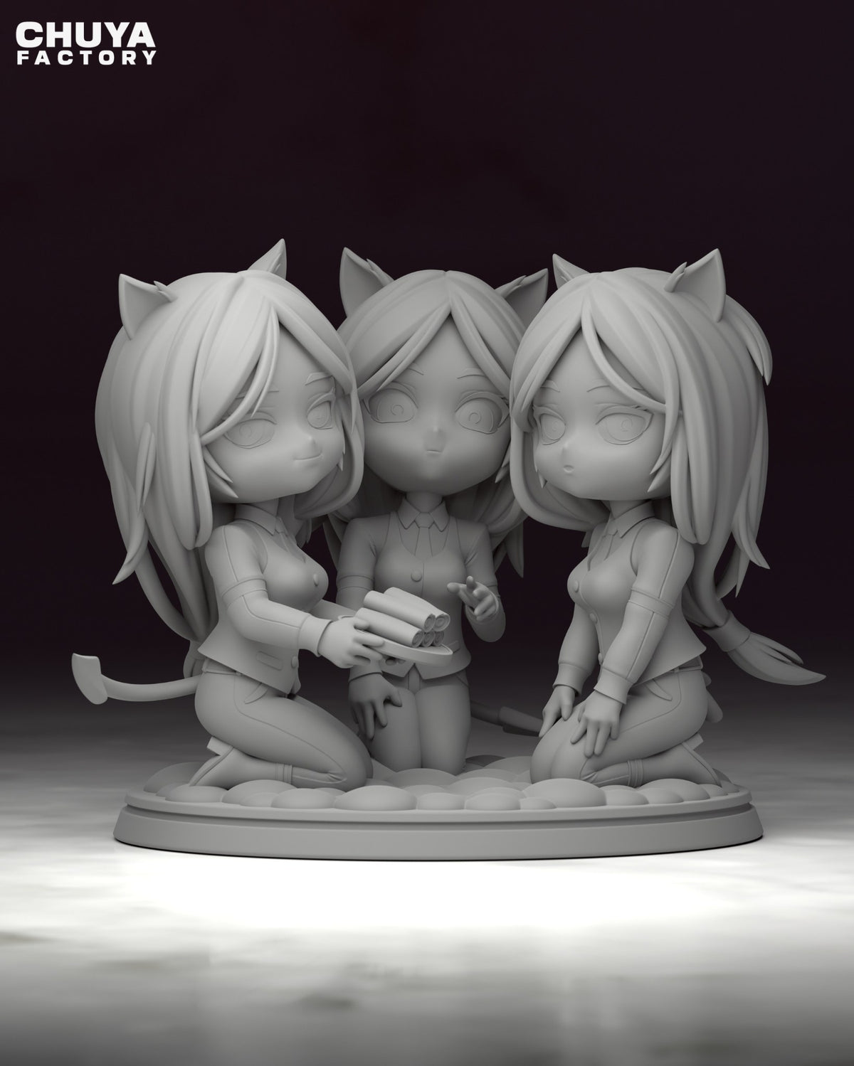 Chibi Cerberus resin figure