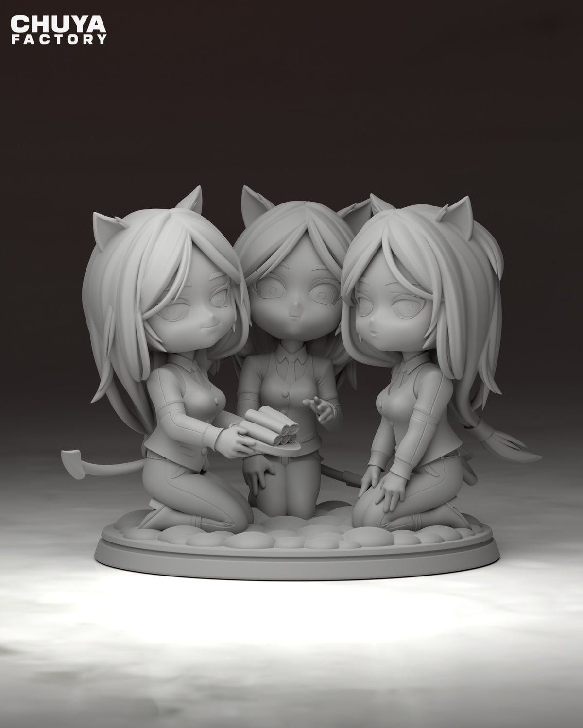 Chibi Cerberus resin figure