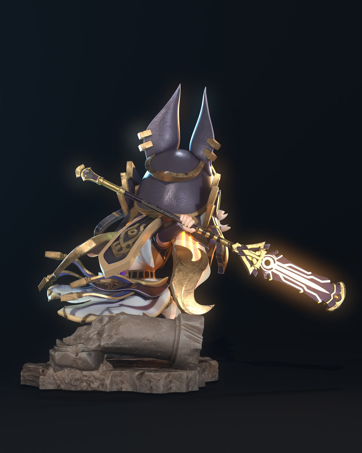 Chibi Cyno resin figure