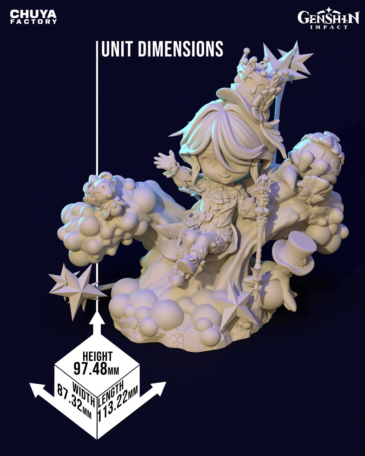 Chibi Furina resin figure
