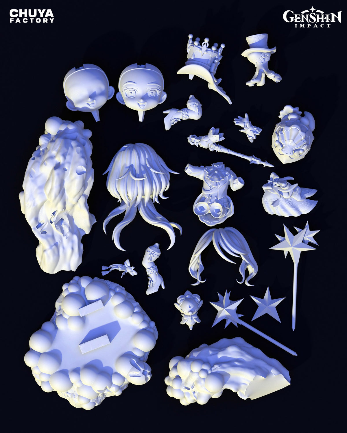 Chibi Furina resin figure