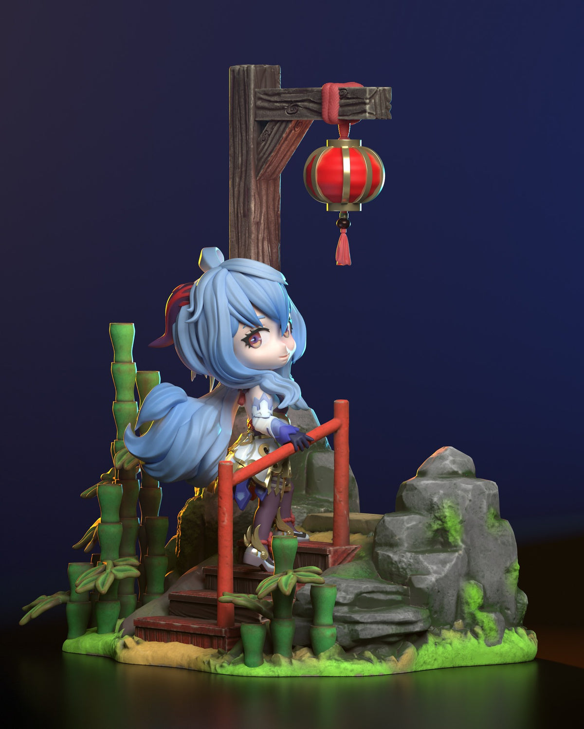 Chibi Ganyu resin figure