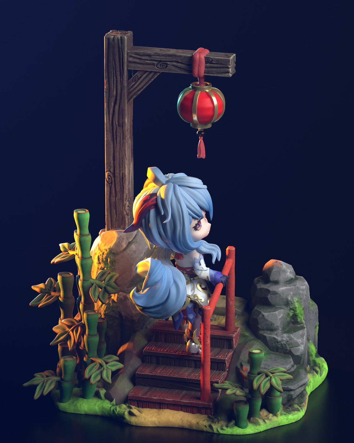 Chibi Ganyu resin figure