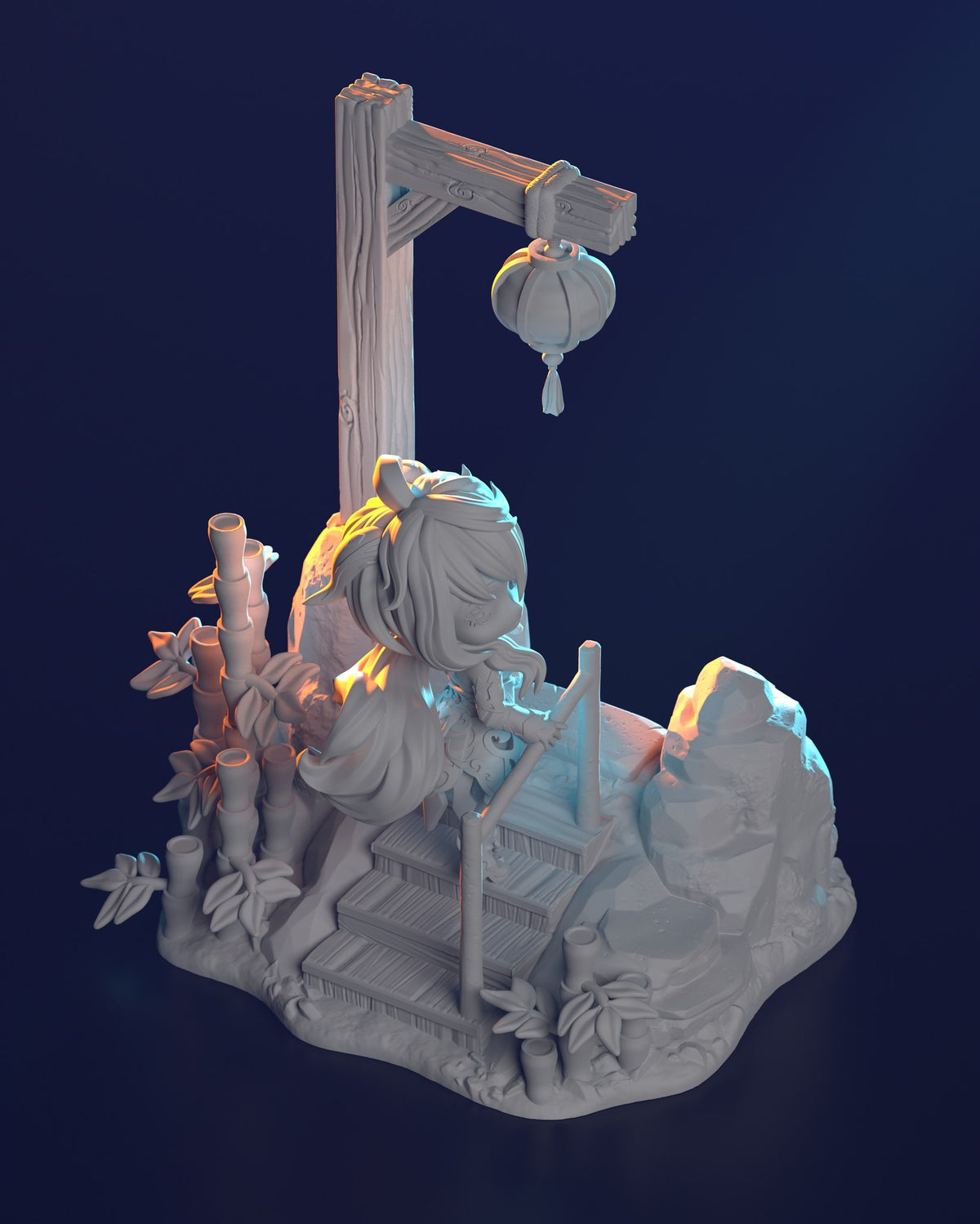 Chibi Ganyu resin figure