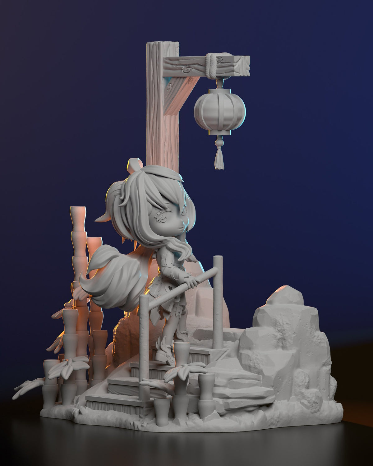 Chibi Ganyu resin figure