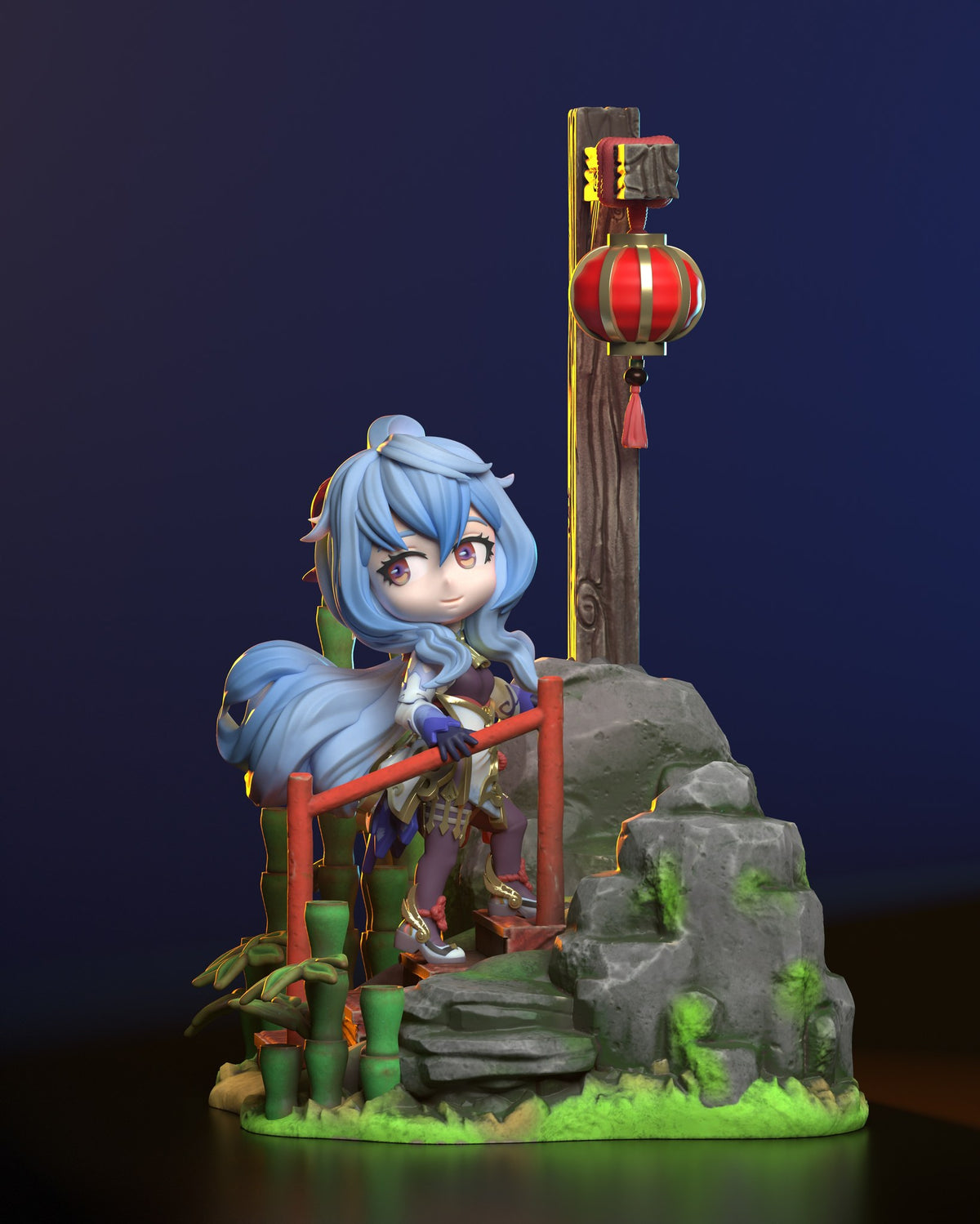 Chibi Ganyu resin figure