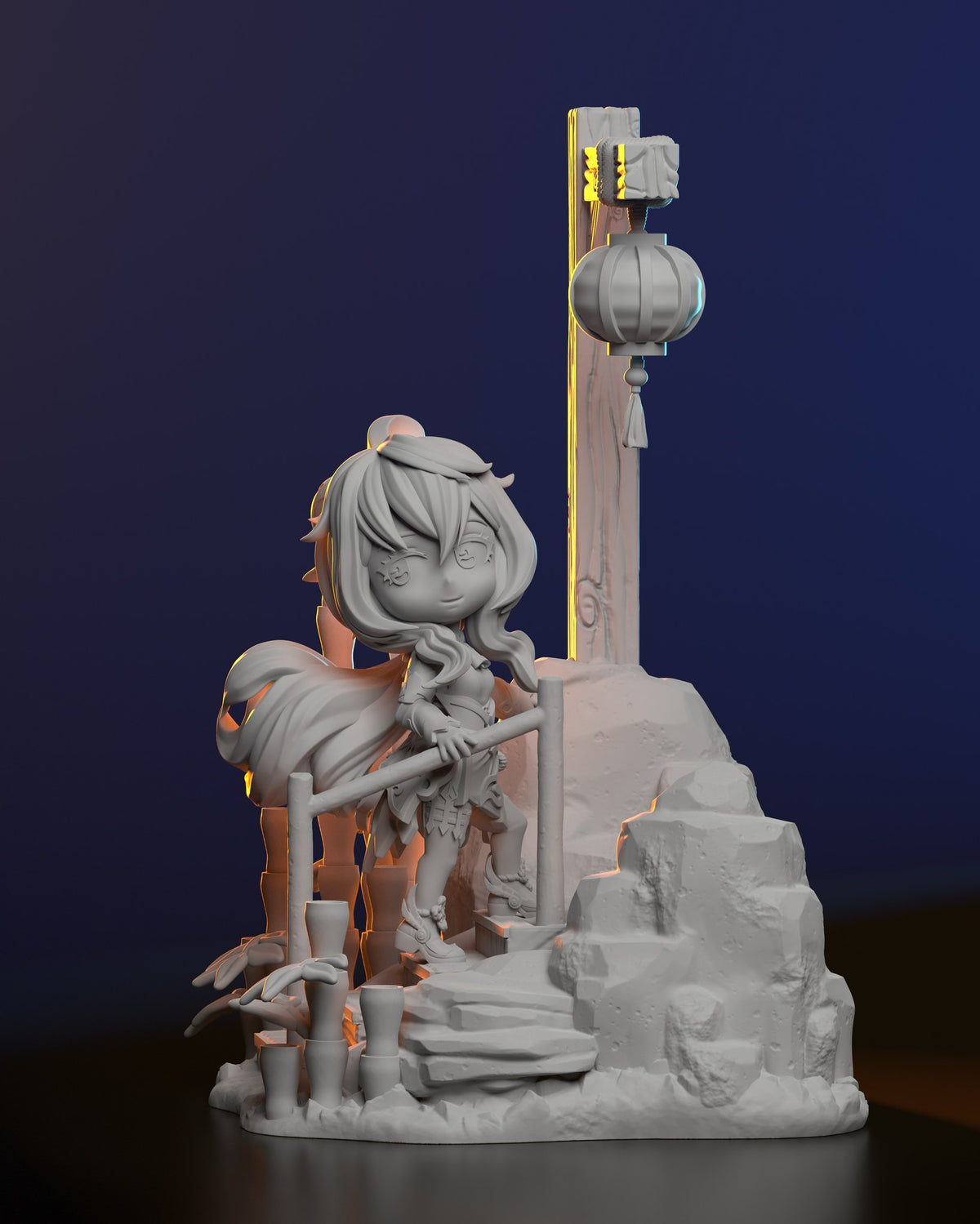 Chibi Ganyu resin figure