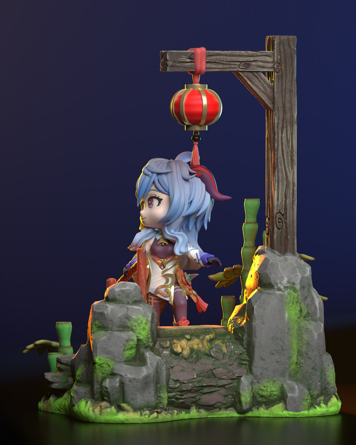 Chibi Ganyu resin figure