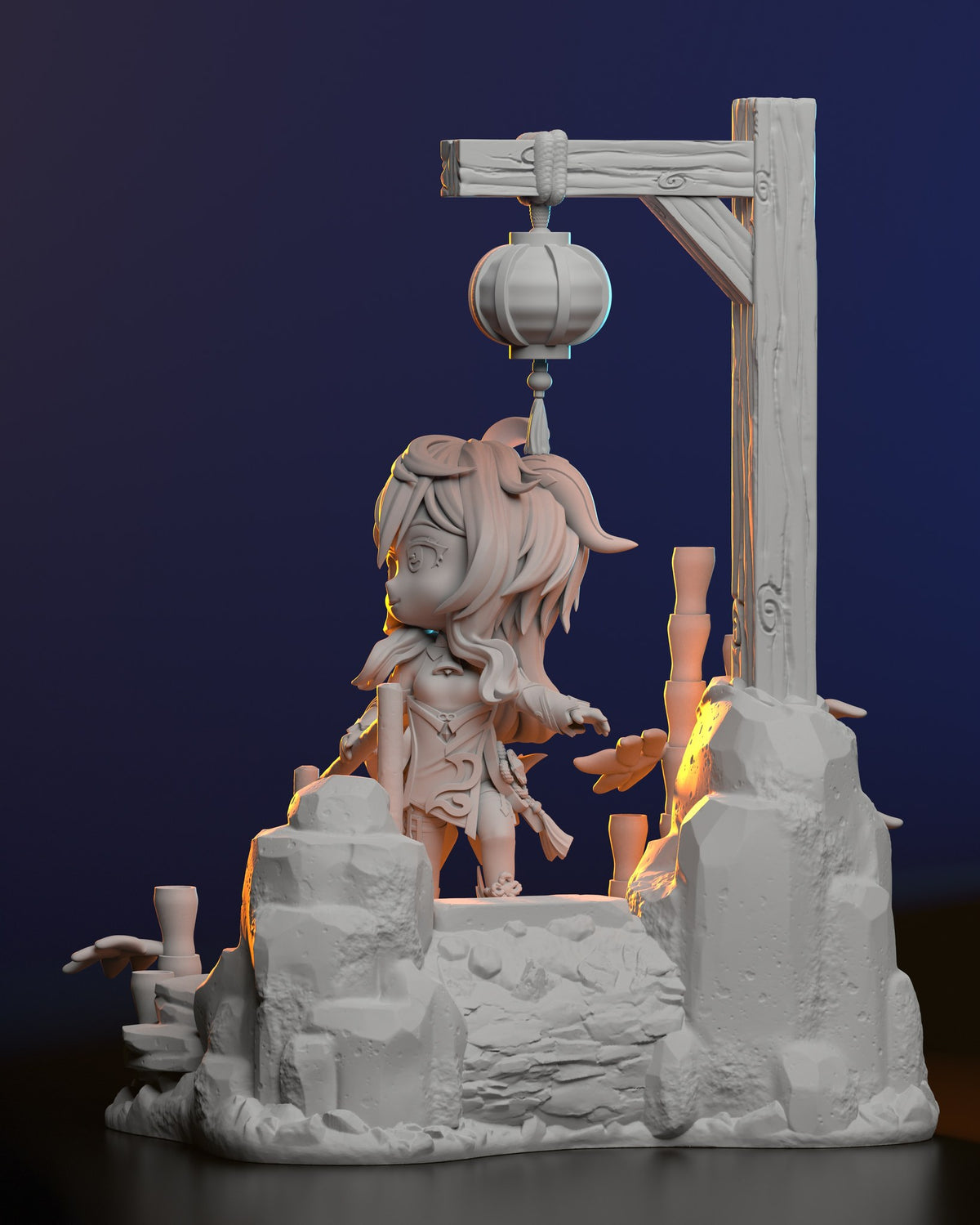 Chibi Ganyu resin figure