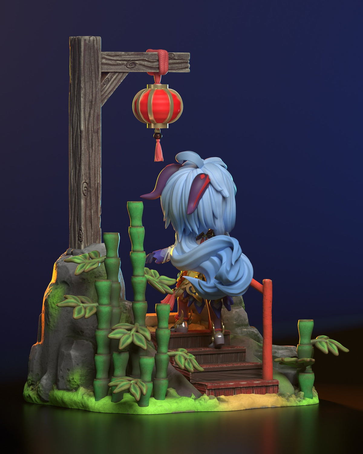 Chibi Ganyu resin figure