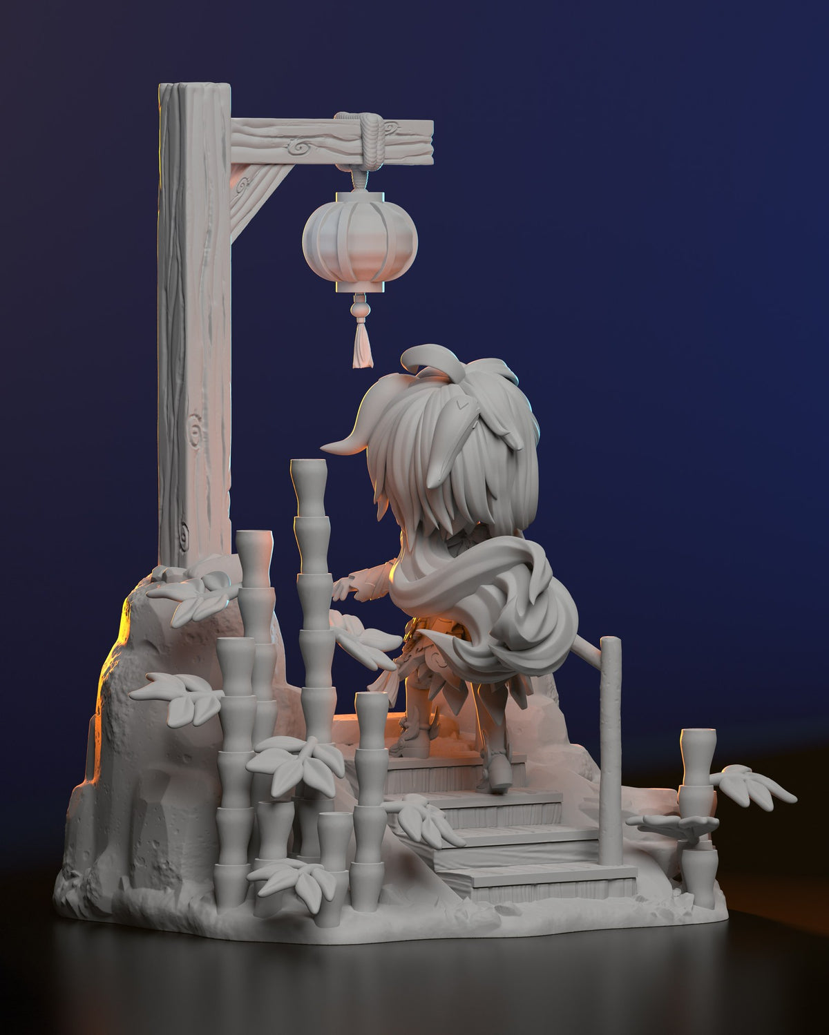 Chibi Ganyu resin figure