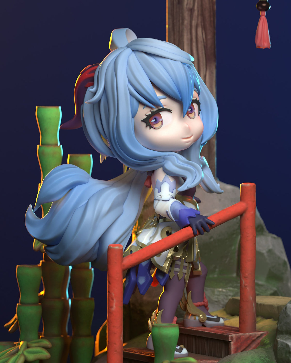 Chibi Ganyu resin figure