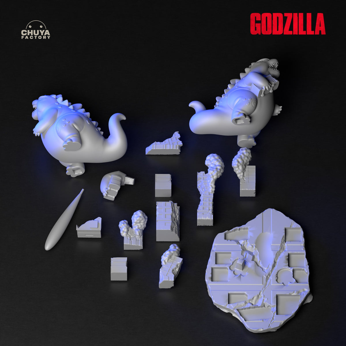 Chibi Godzilla resin figure