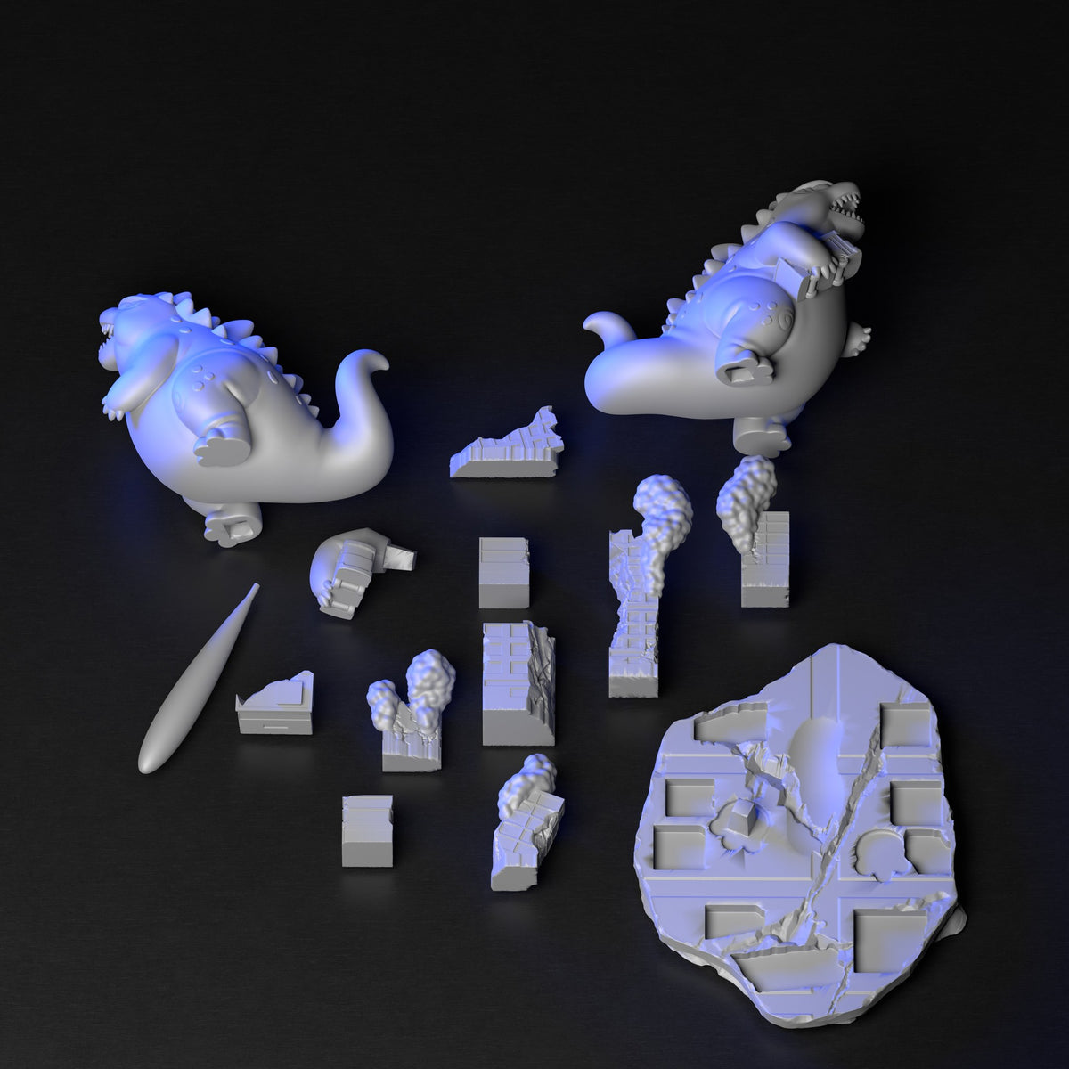 Chibi Godzilla resin figure