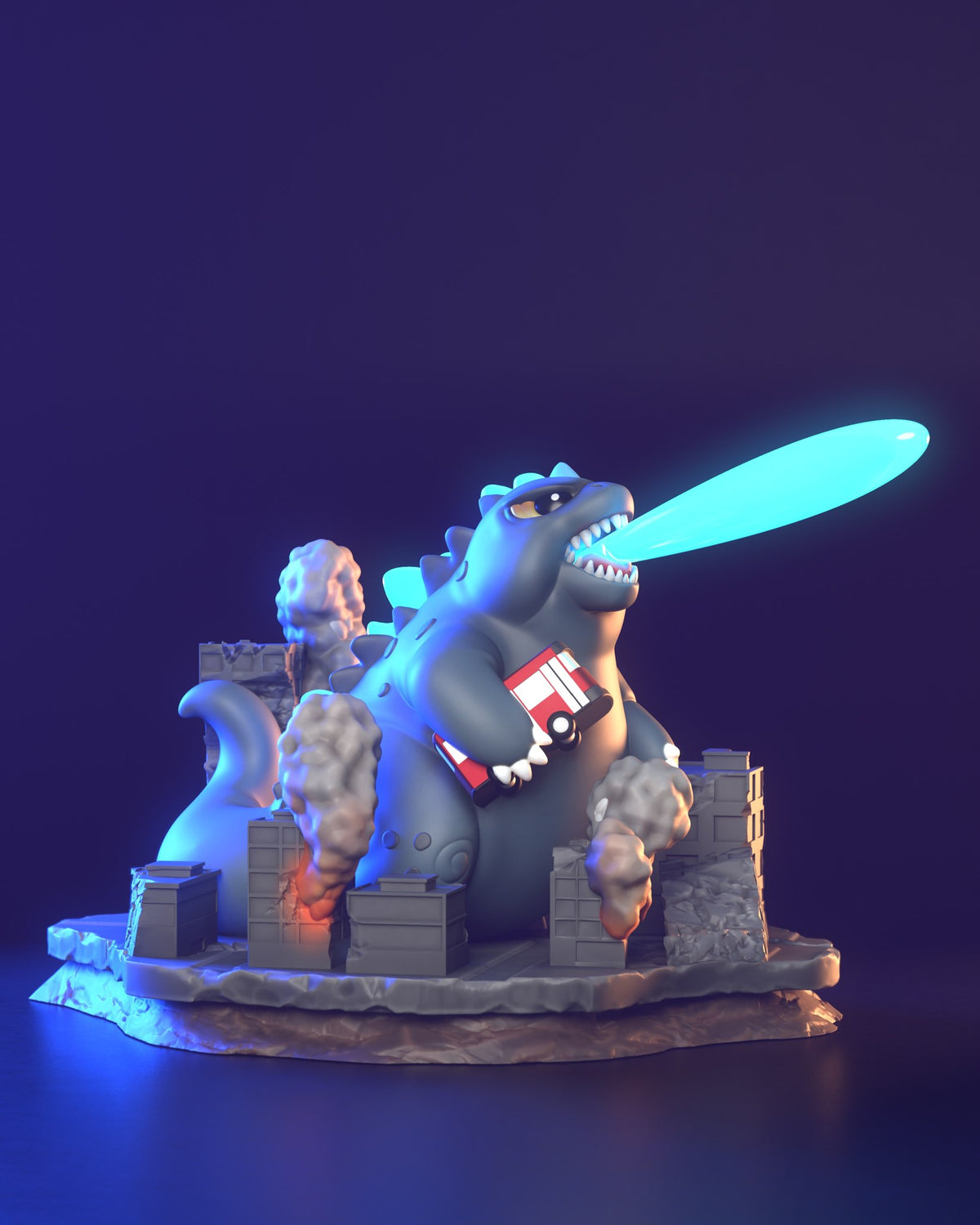 Chibi Godzilla resin figure