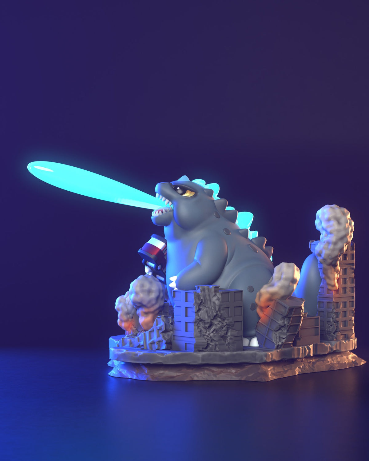 Chibi Godzilla resin figure