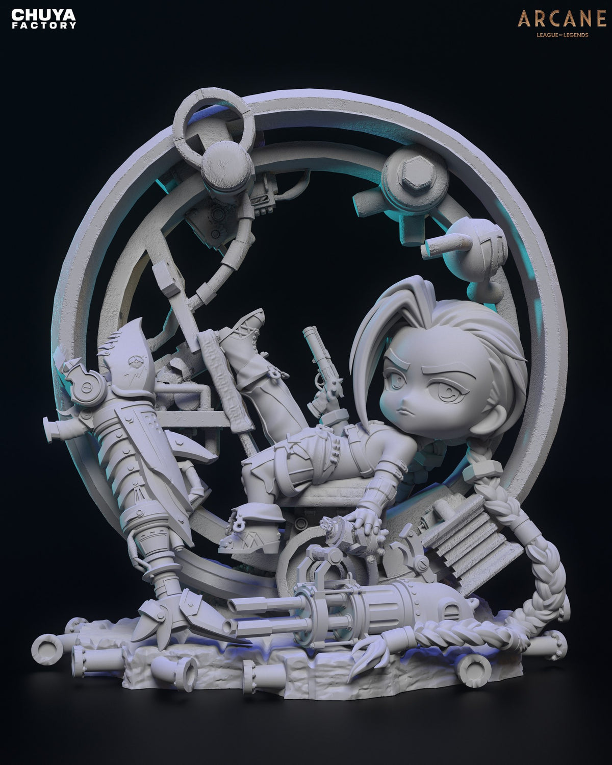 Chibi Jinx resin figure
