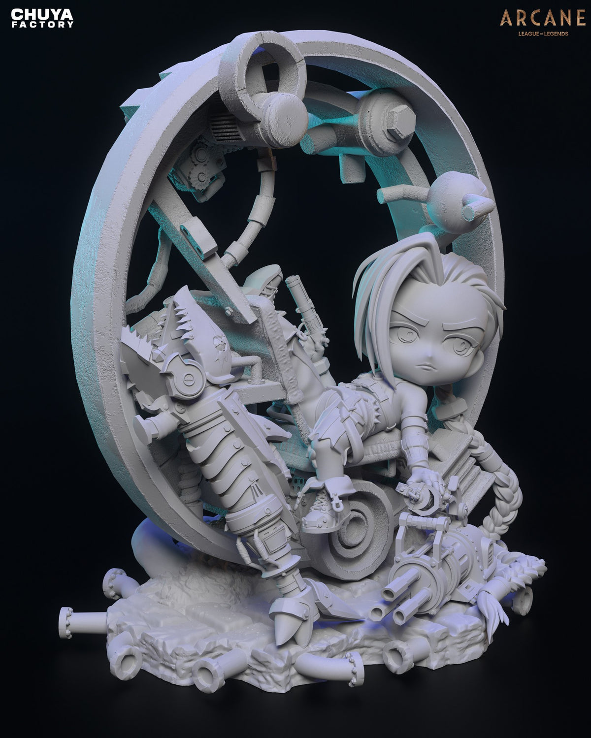 Chibi Jinx resin figure