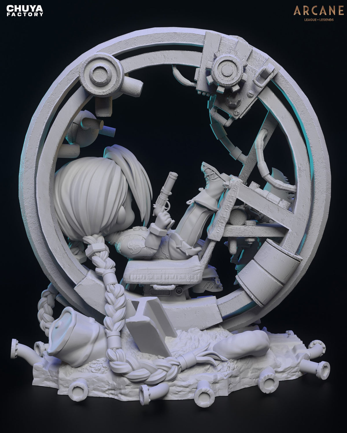 Chibi Jinx resin figure