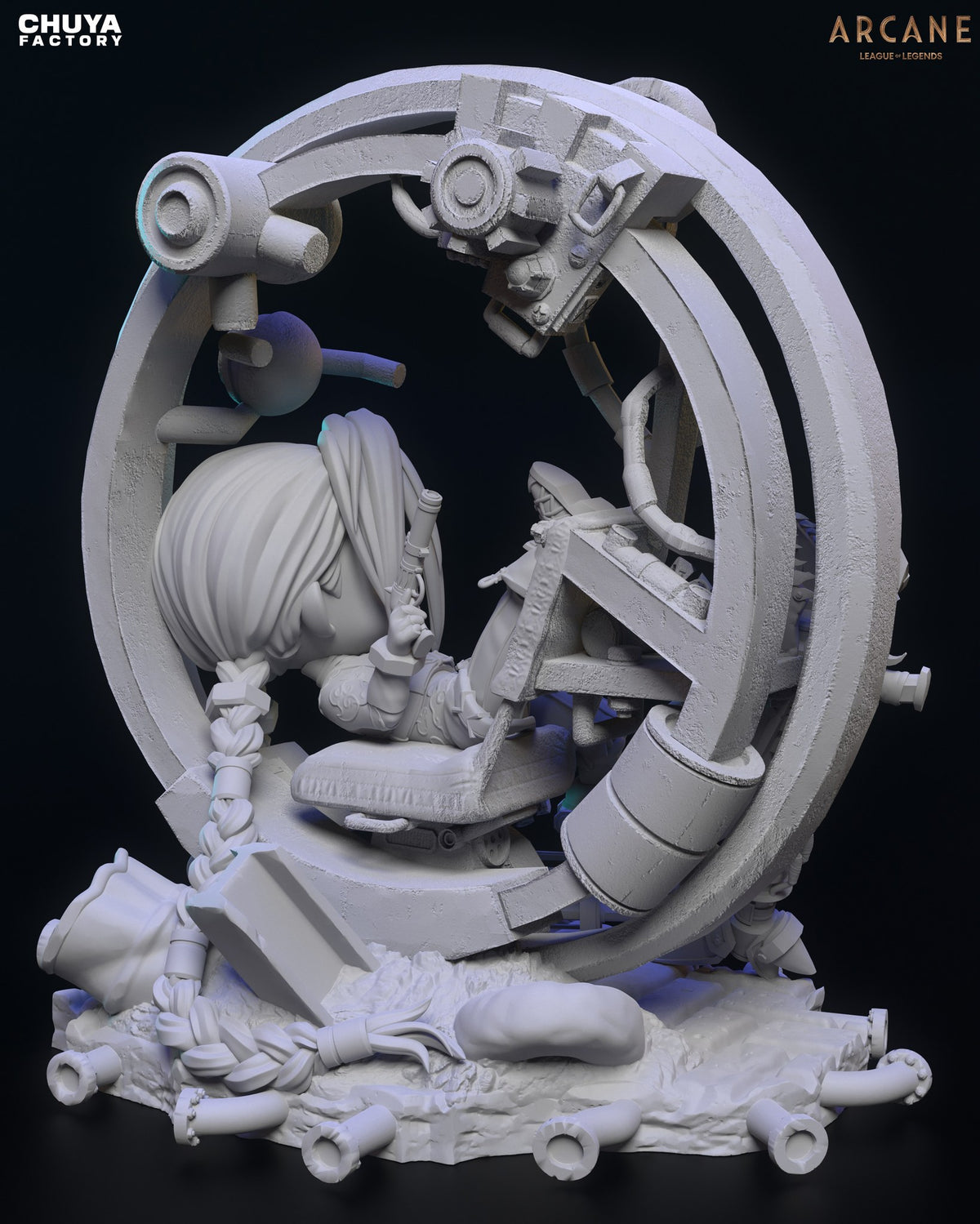 Chibi Jinx resin figure