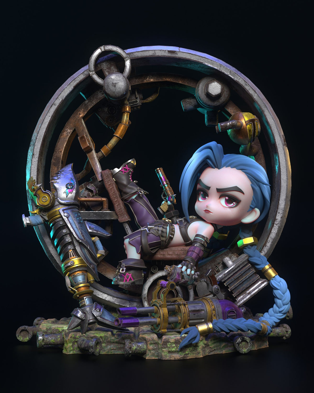 Chibi Jinx resin figure