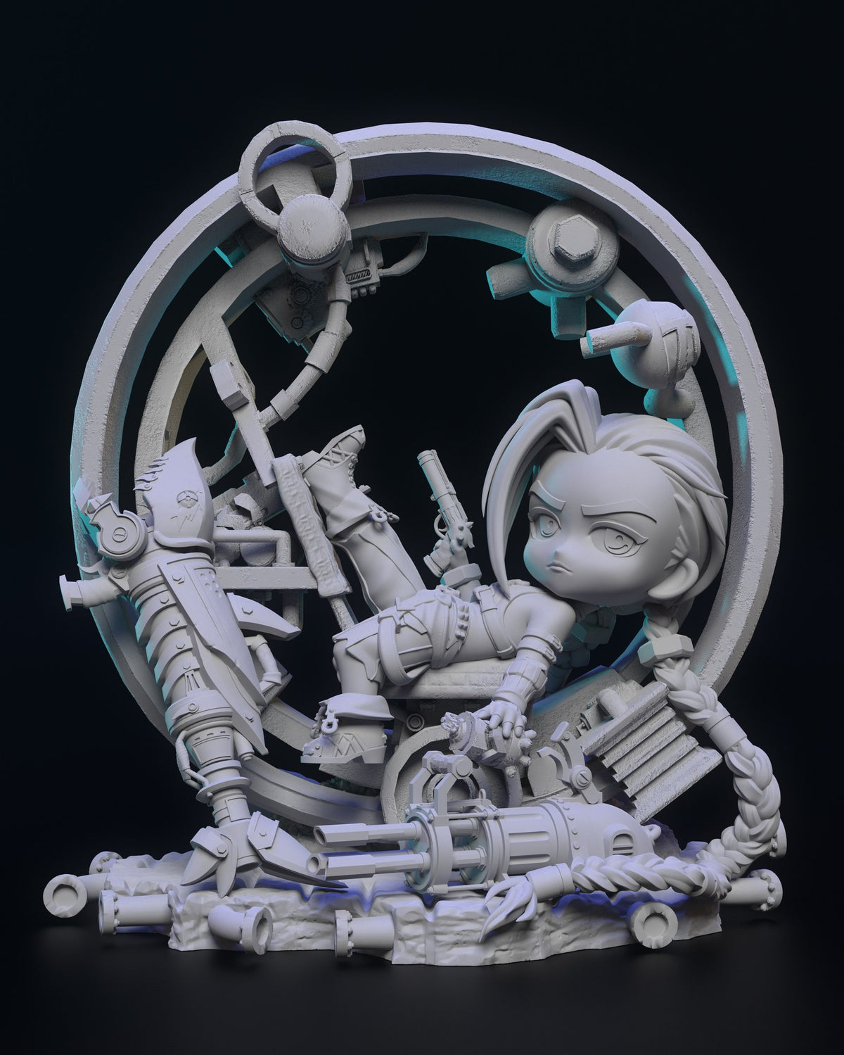 Chibi Jinx resin figure