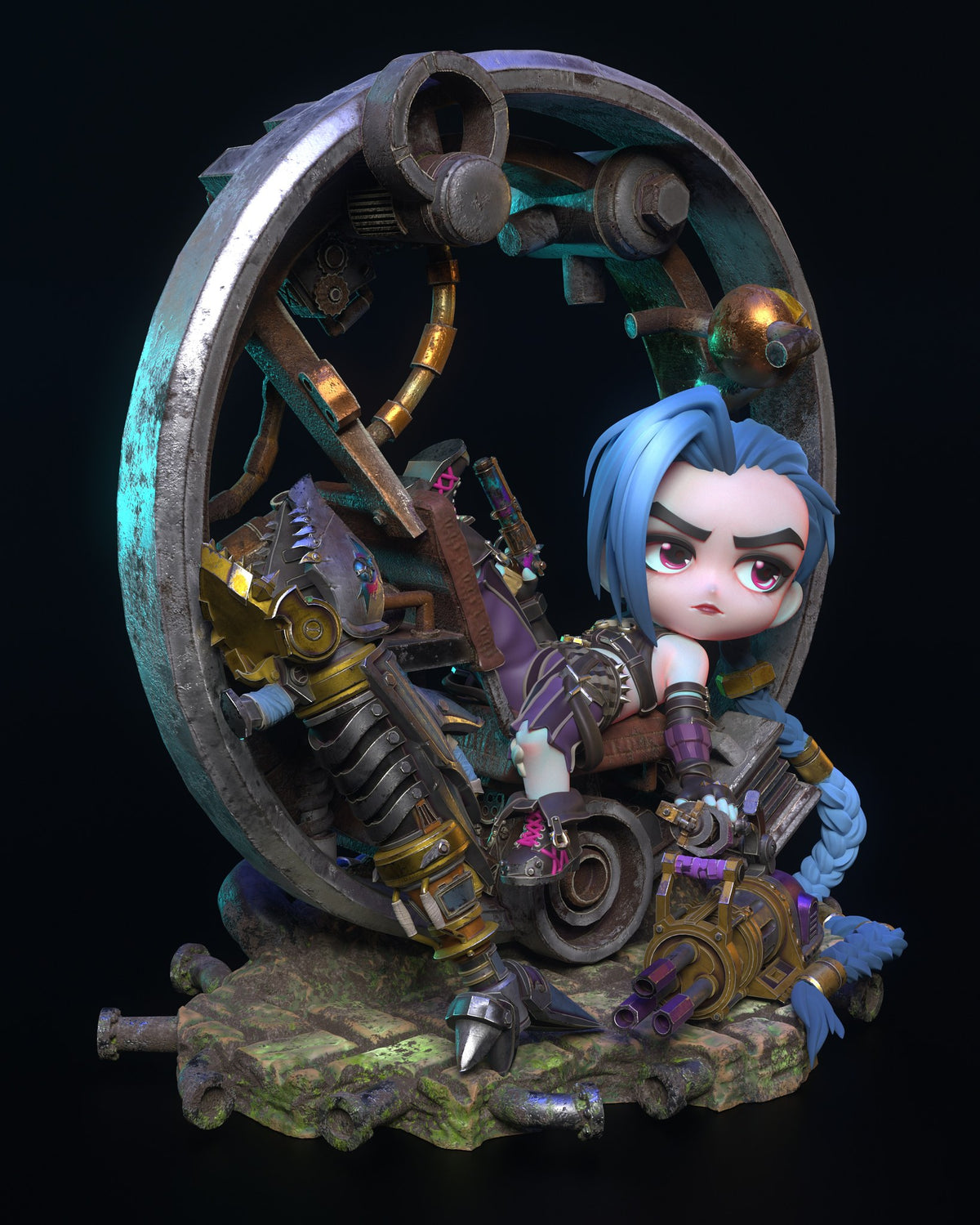 Chibi Jinx resin figure