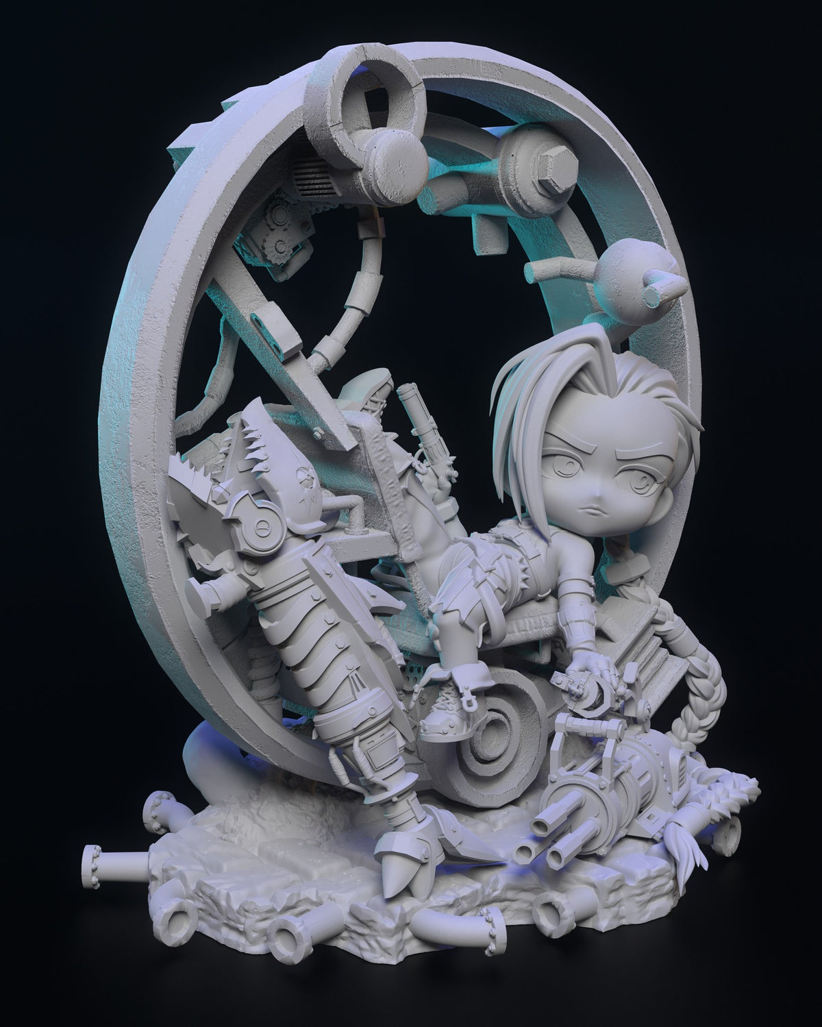 Chibi Jinx resin figure
