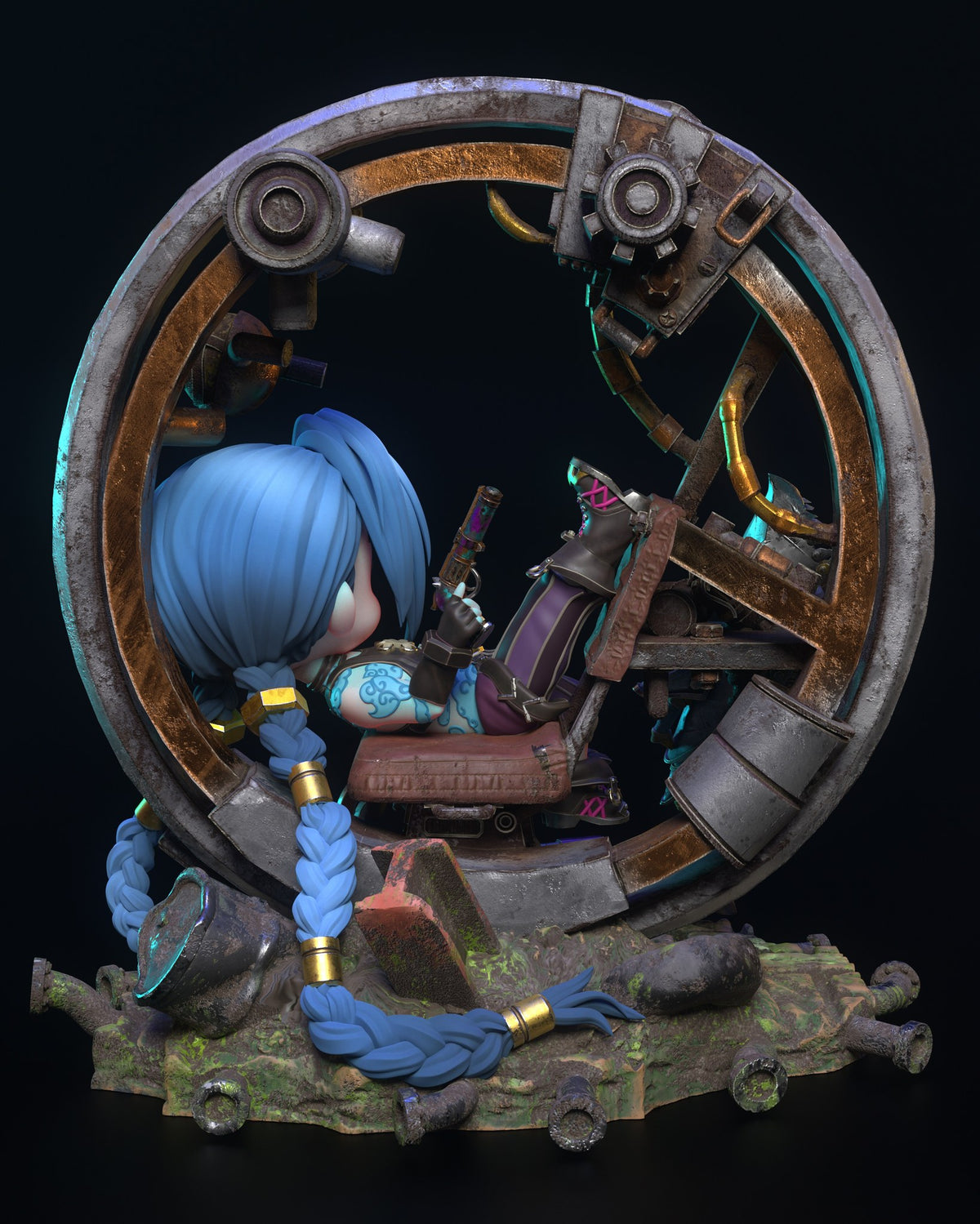 Chibi Jinx resin figure