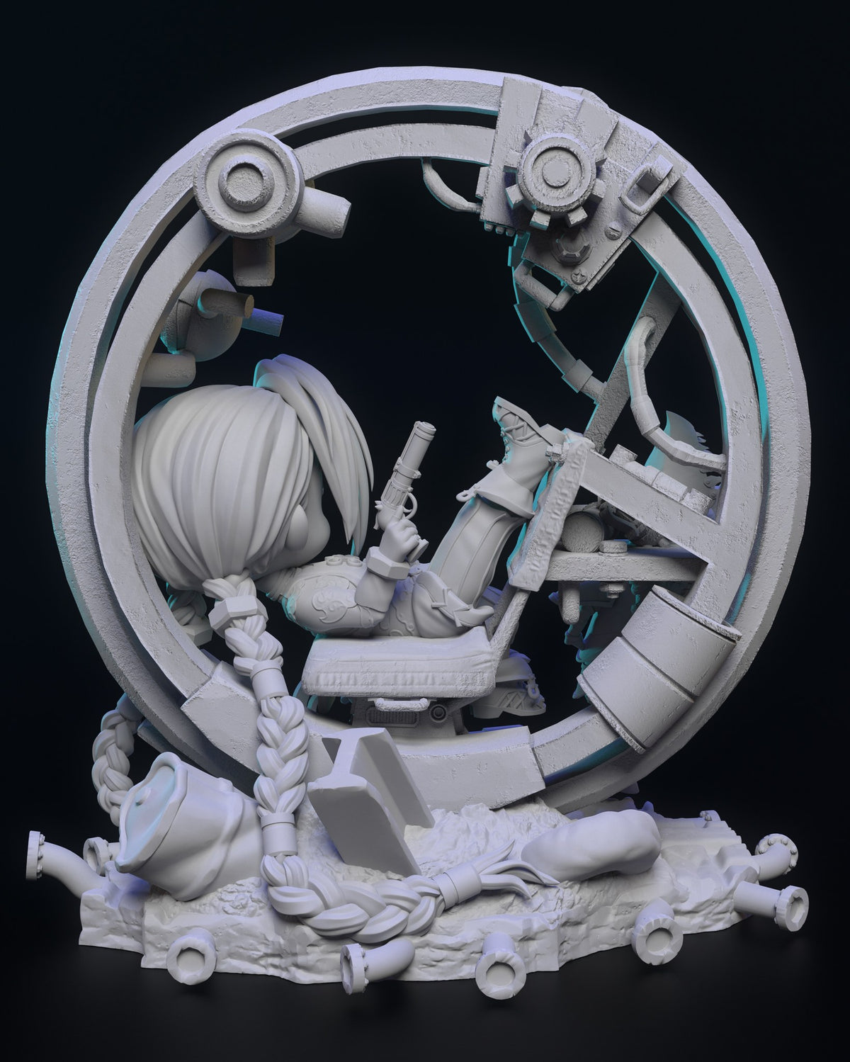 Chibi Jinx resin figure