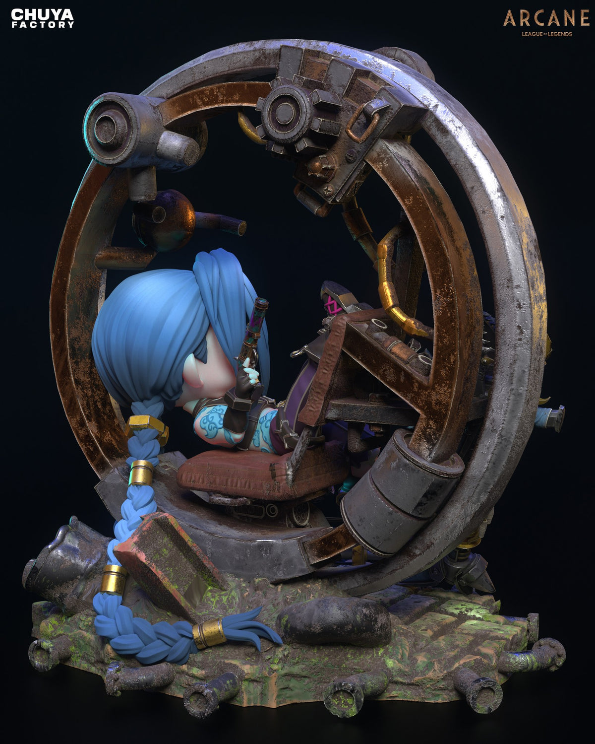 Chibi Jinx resin figure
