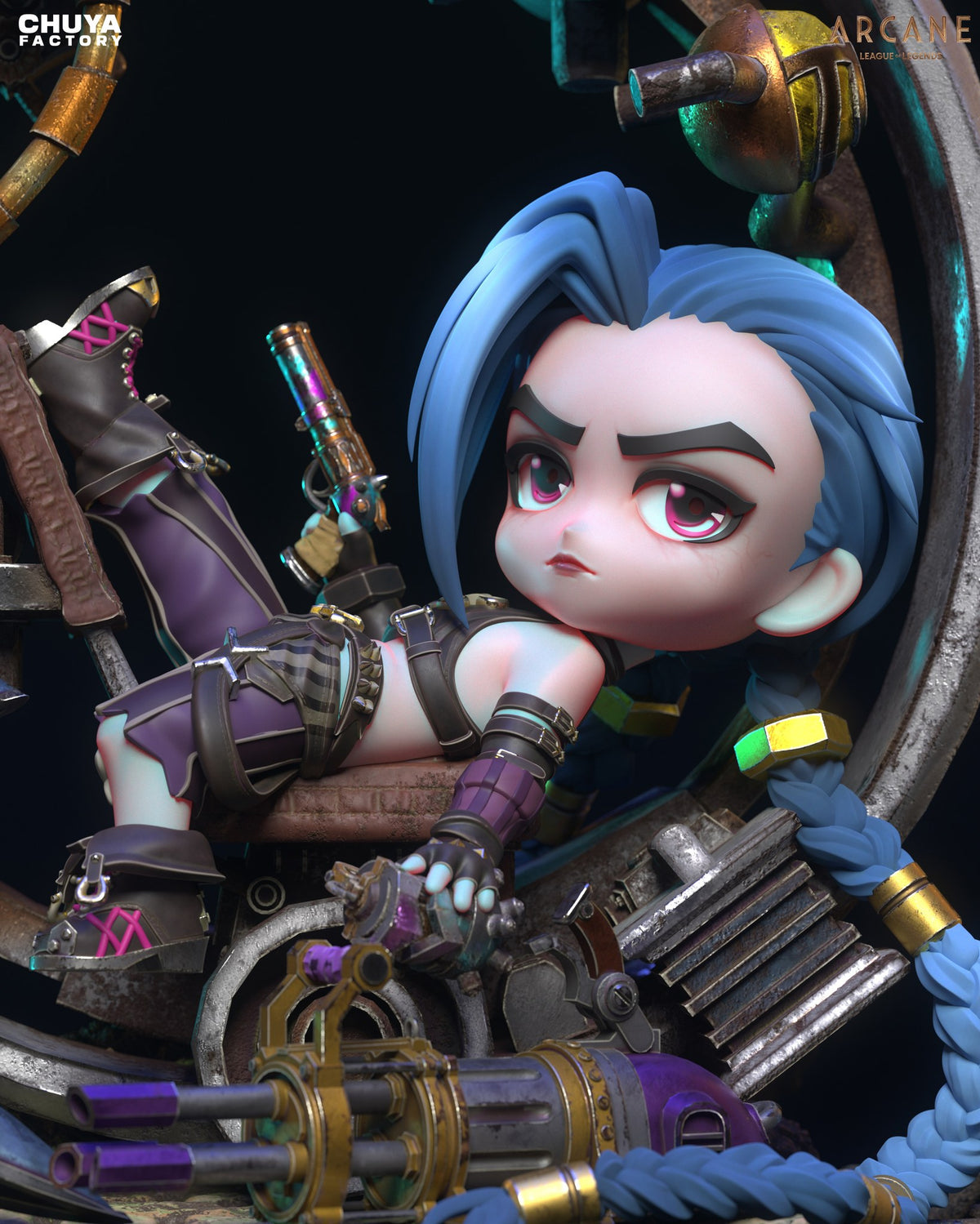 Chibi Jinx resin figure
