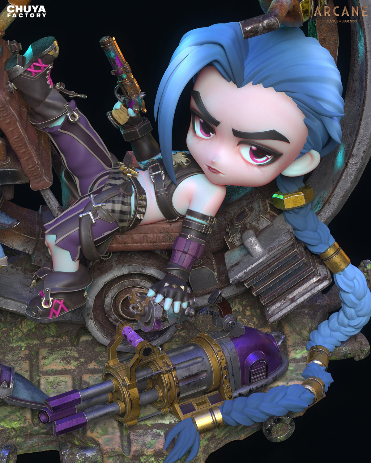Chibi Jinx resin figure