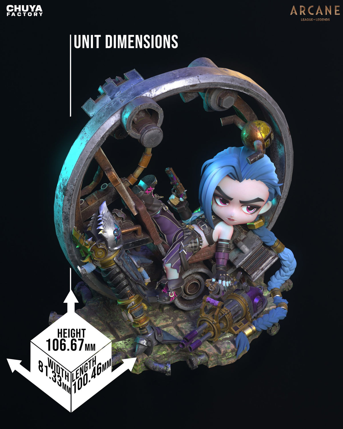 Chibi Jinx resin figure