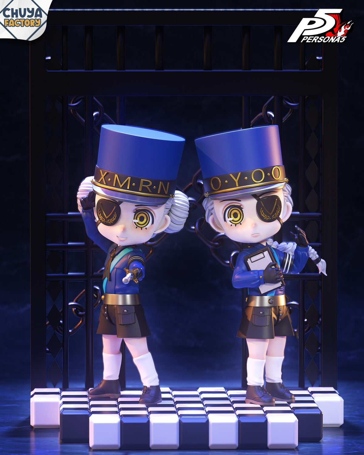 Chibi Justine & Caroline resin figure