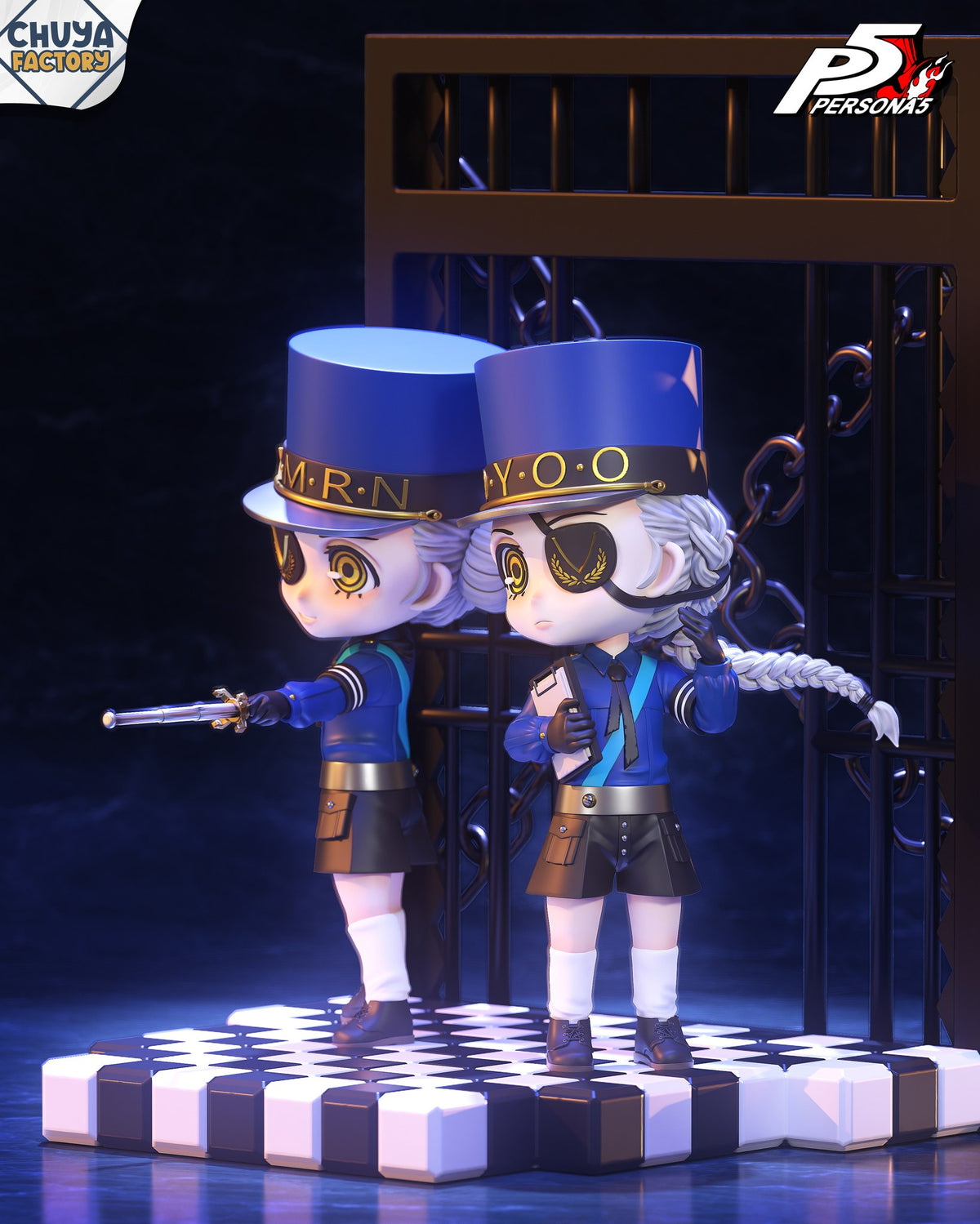 Chibi Justine & Caroline resin figure