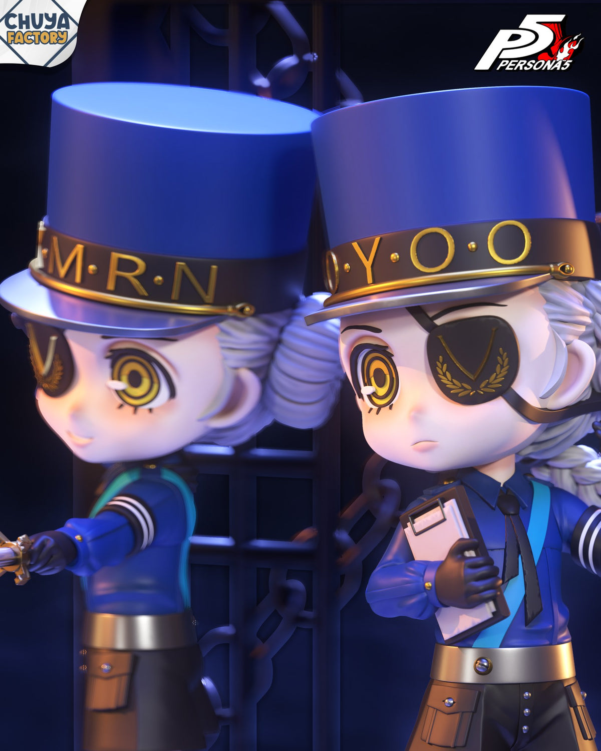 Chibi Justine & Caroline resin figure