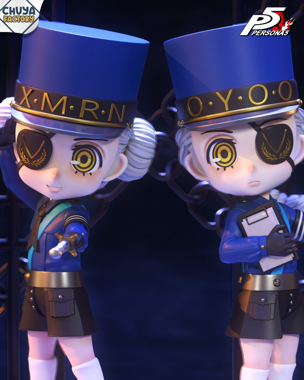 Chibi Justine & Caroline resin figure