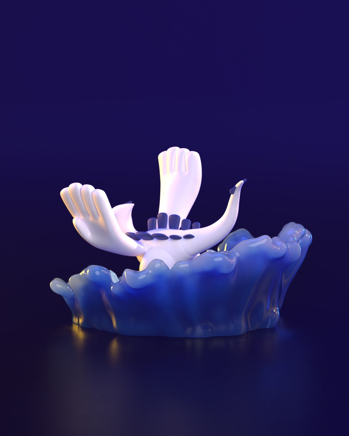 Chibi Lugia resin figure