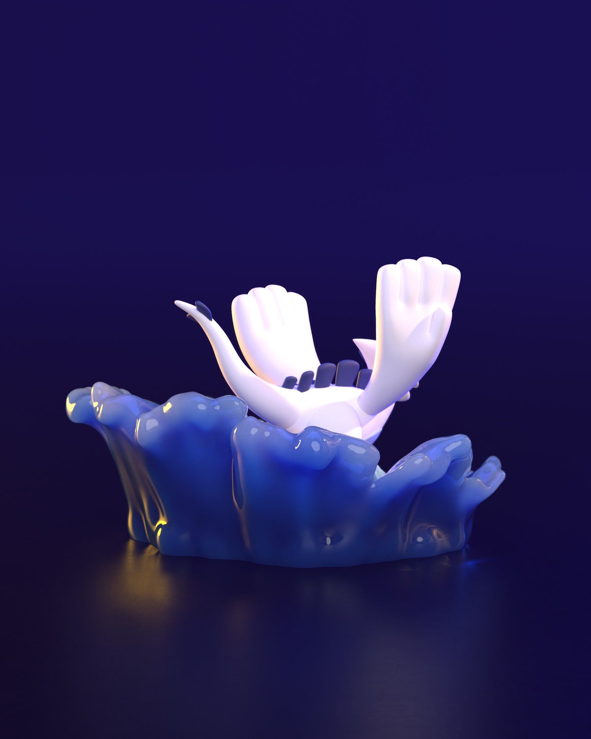 Chibi Lugia resin figure