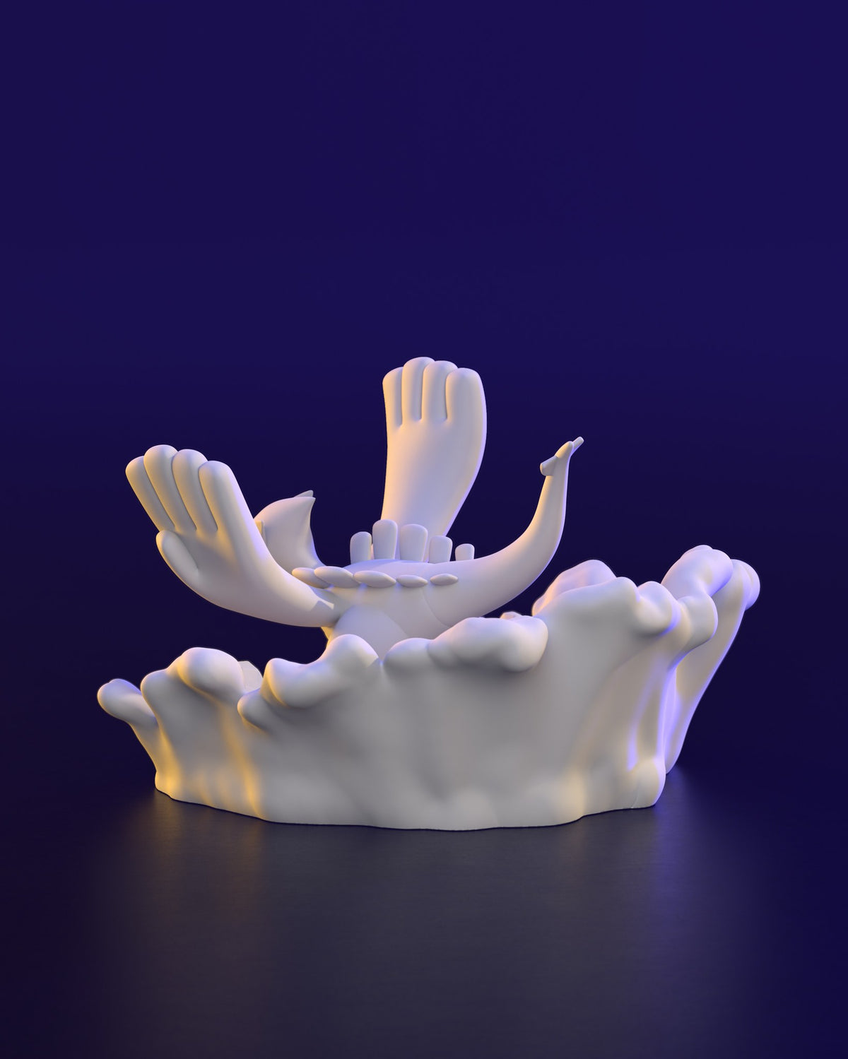 Chibi Lugia resin figure