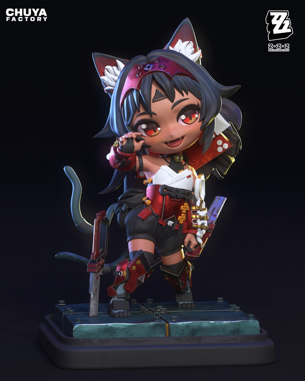 Chibi Nekomata resin figure