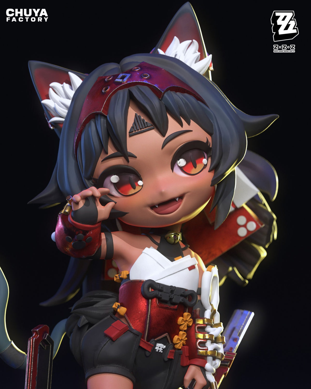Chibi Nekomata resin figure