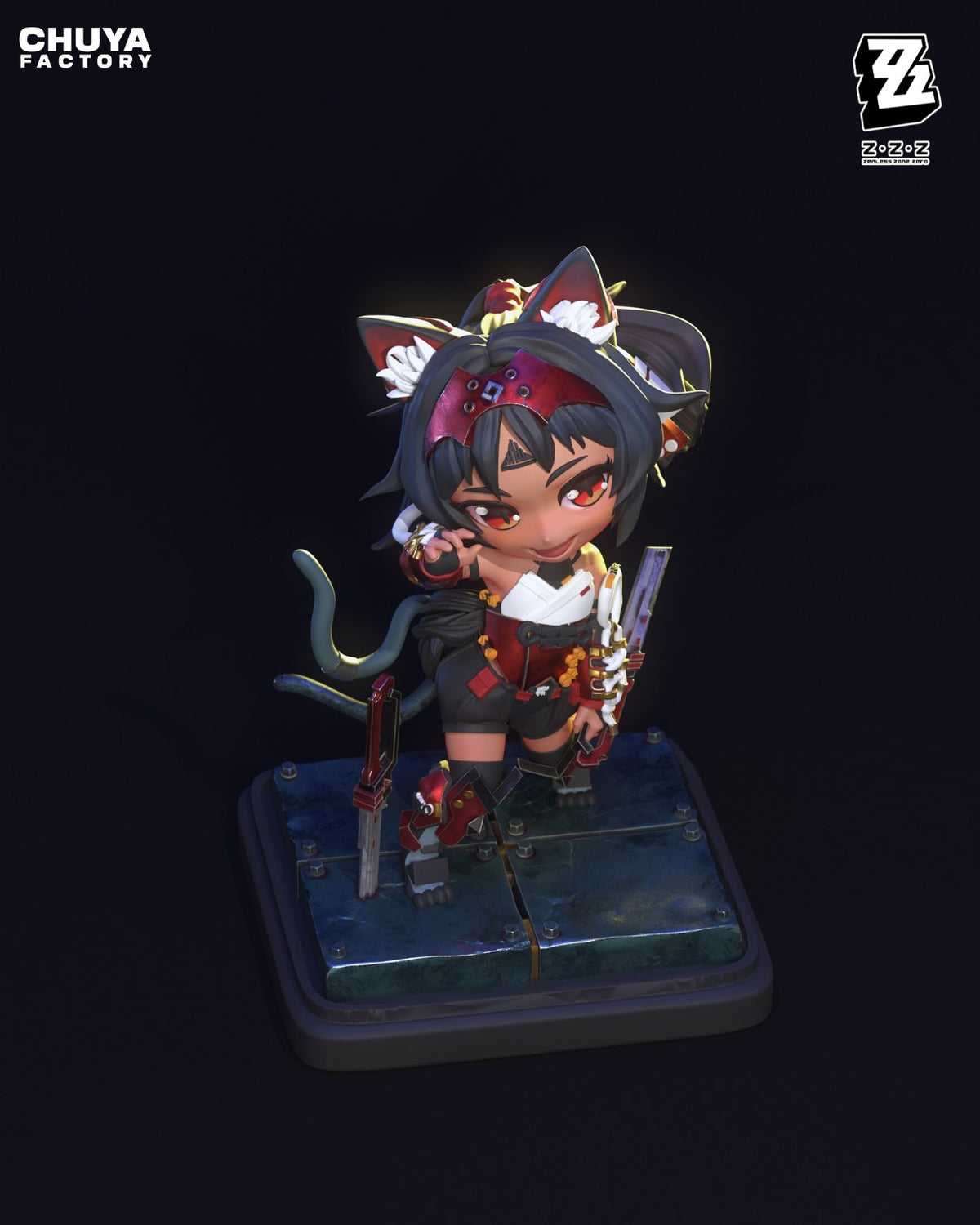 Chibi Nekomata resin figure