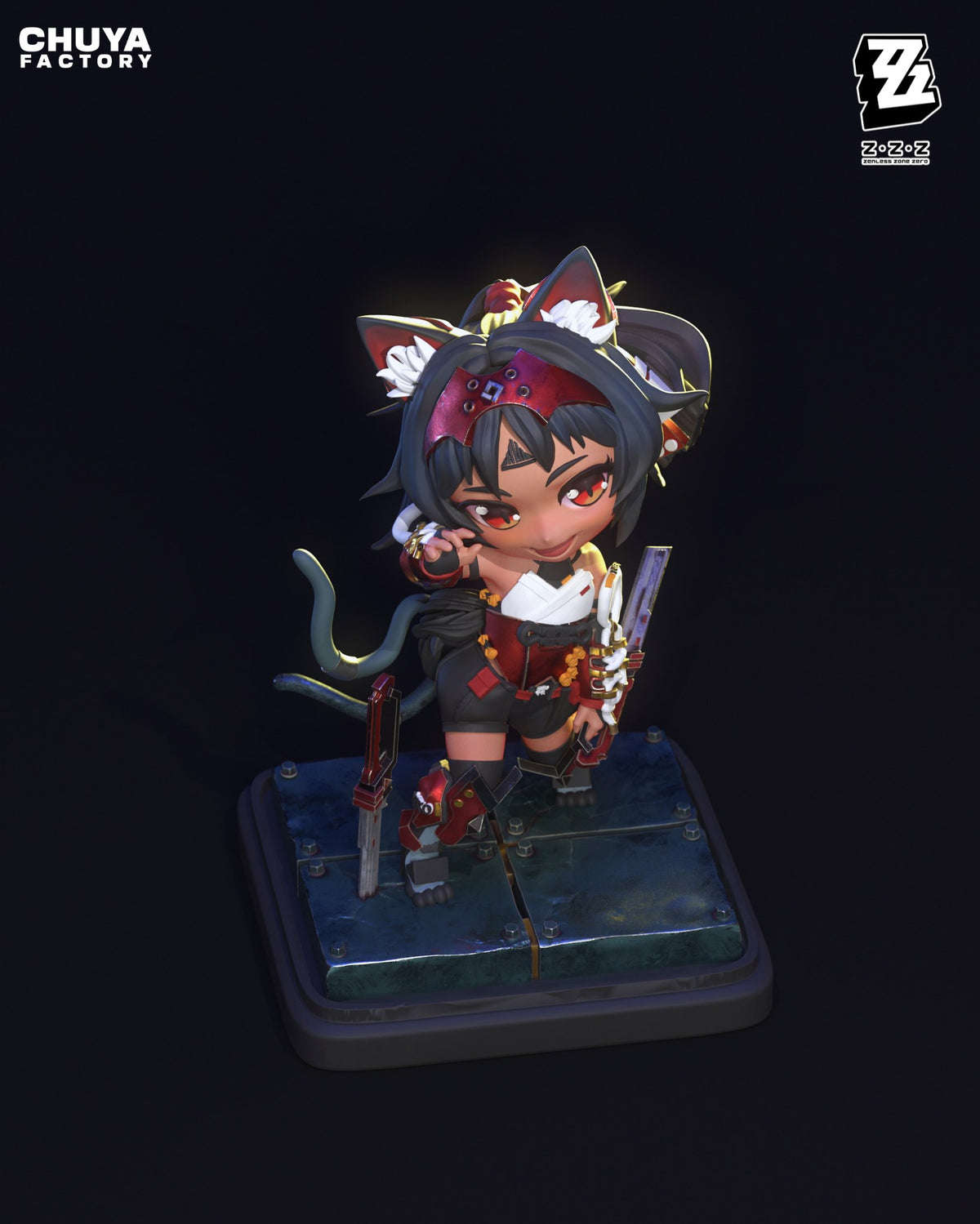 Chibi Nekomata resin figure