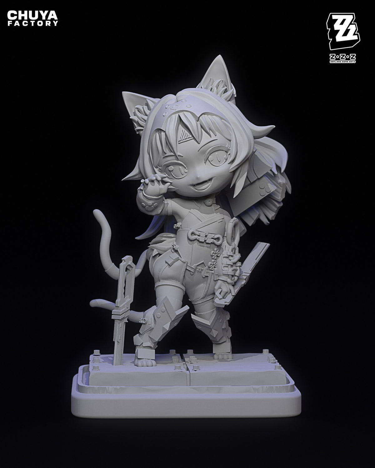 Chibi Nekomata resin figure