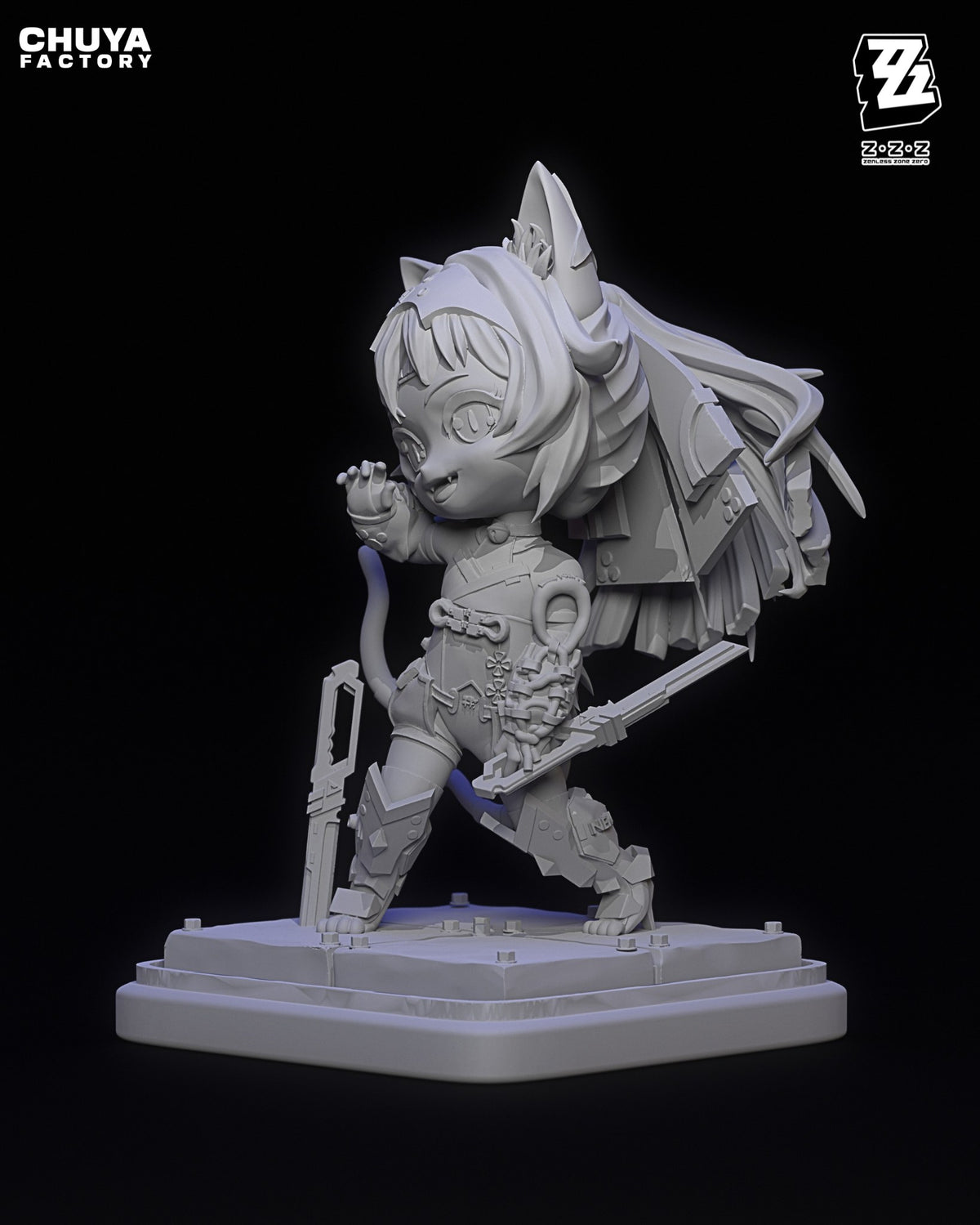 Chibi Nekomata resin figure