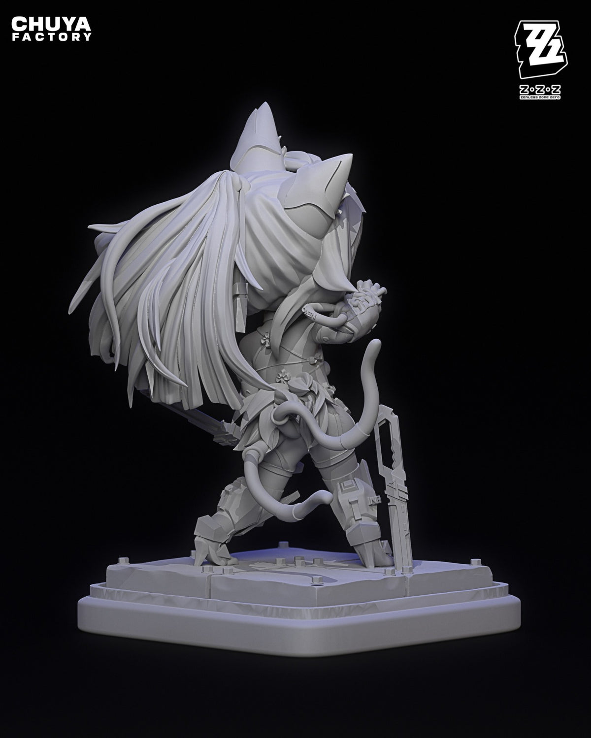 Chibi Nekomata resin figure